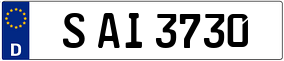 Trailer License Plate